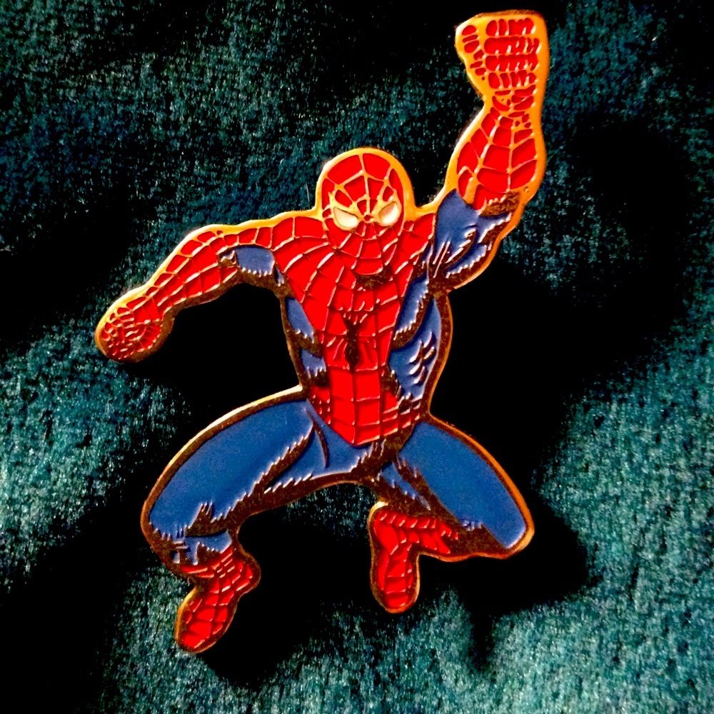 Vintage Spider Man lapel pin